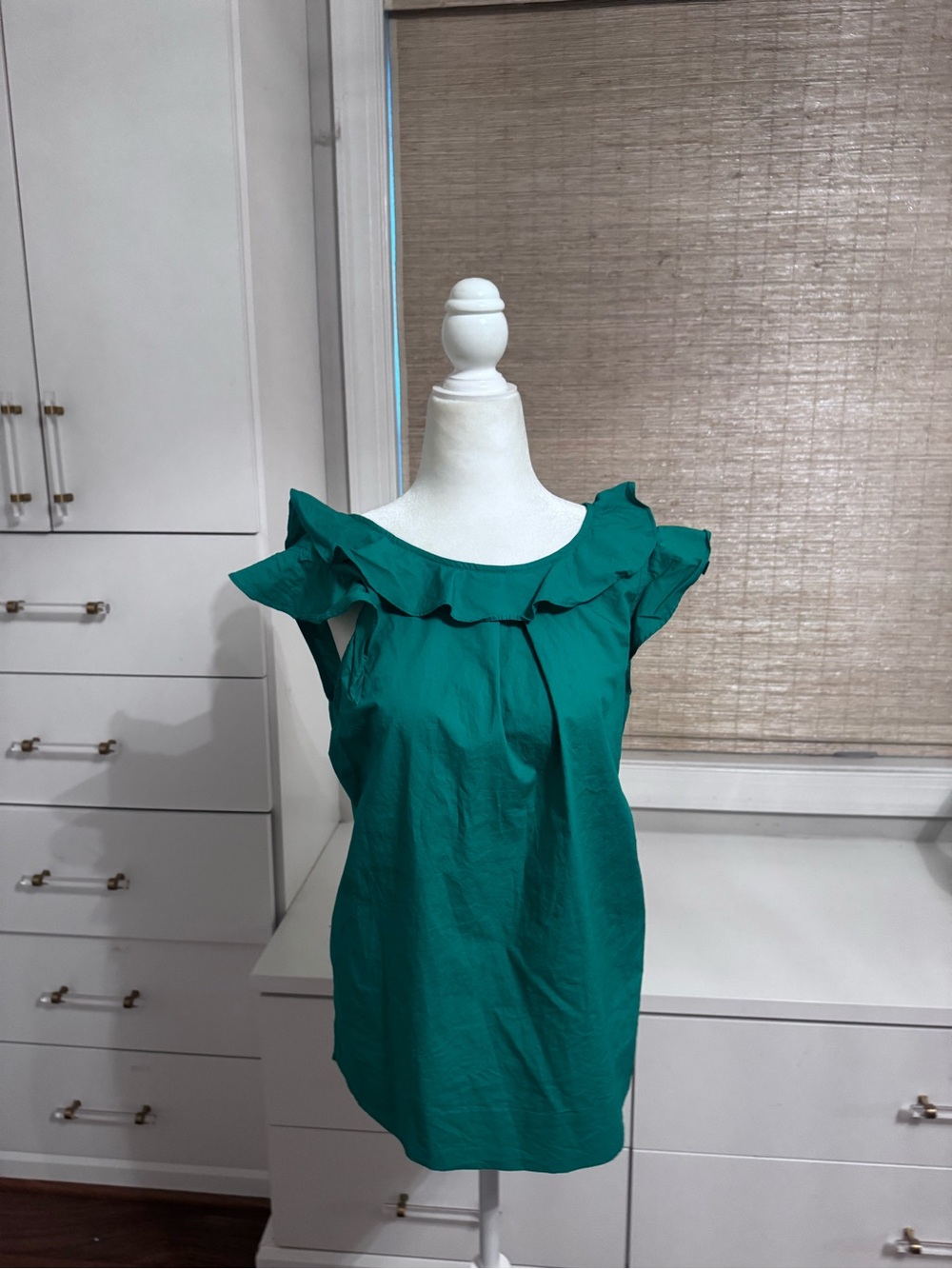 Women’s kelly green j crew blouse